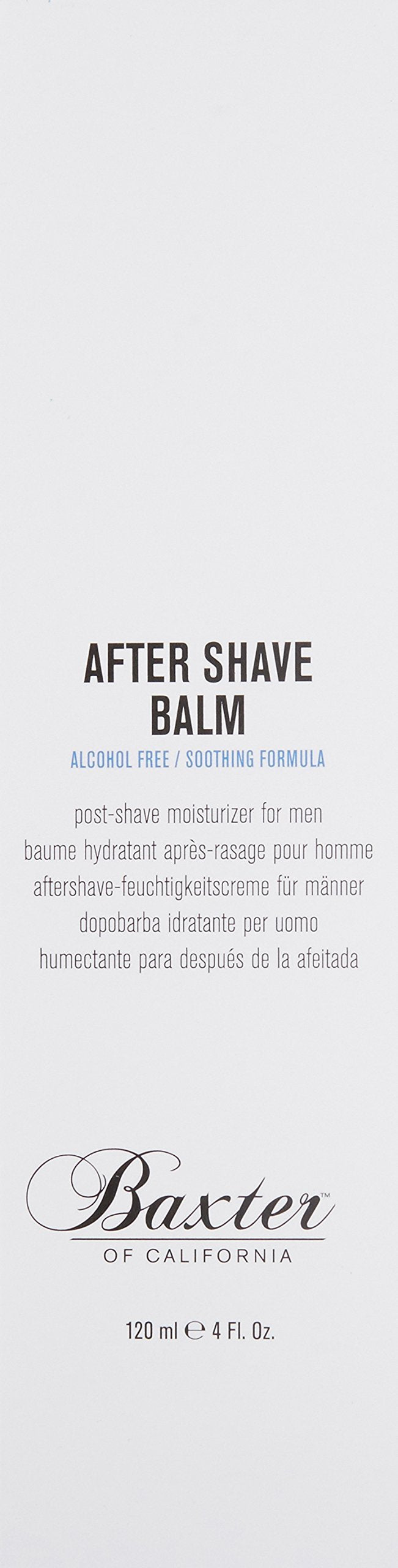 Baxter of California Men's After Shave Balm for Men | Cooling Sensation | 4 fl. Oz