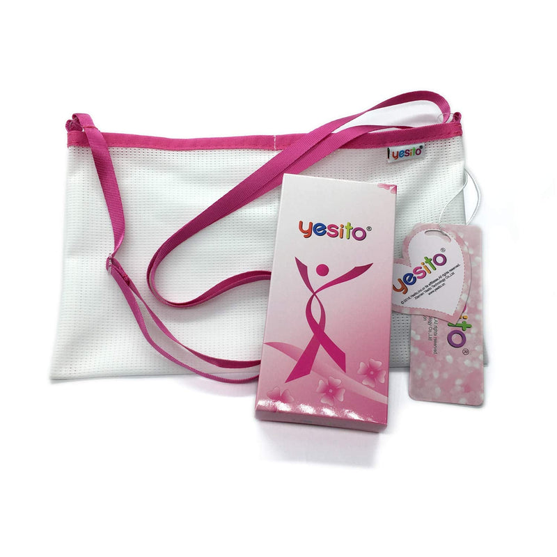 Yesito Mastectomy drainage pouch and Shower pouch for Post Mastectomy Support (white)