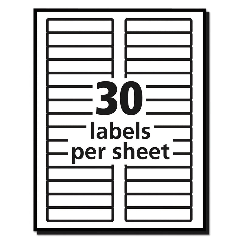 AVE5366 - Avery Permanent Self-Adhesive Laser/Inkjet File Folder Labels