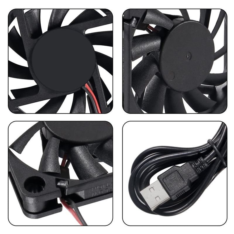 4Pcs DC 5V USB 6010 Fan 3D Printer 60x60x10 Brushless Fan 60mm for Makerbot for 3D Printer PC CPU Computer Case Fan Cooler