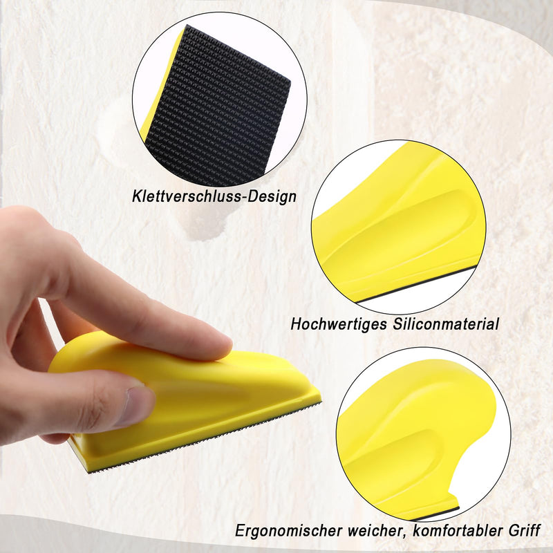 VIBRATITE Pack of 131 sandpaper with hand sanding block sanding sheets grit 40/60/80/100/120/150/180/240/320/400/600/800/1000 sanding pads sandpepier sheet for sanding and polishing 131-R
