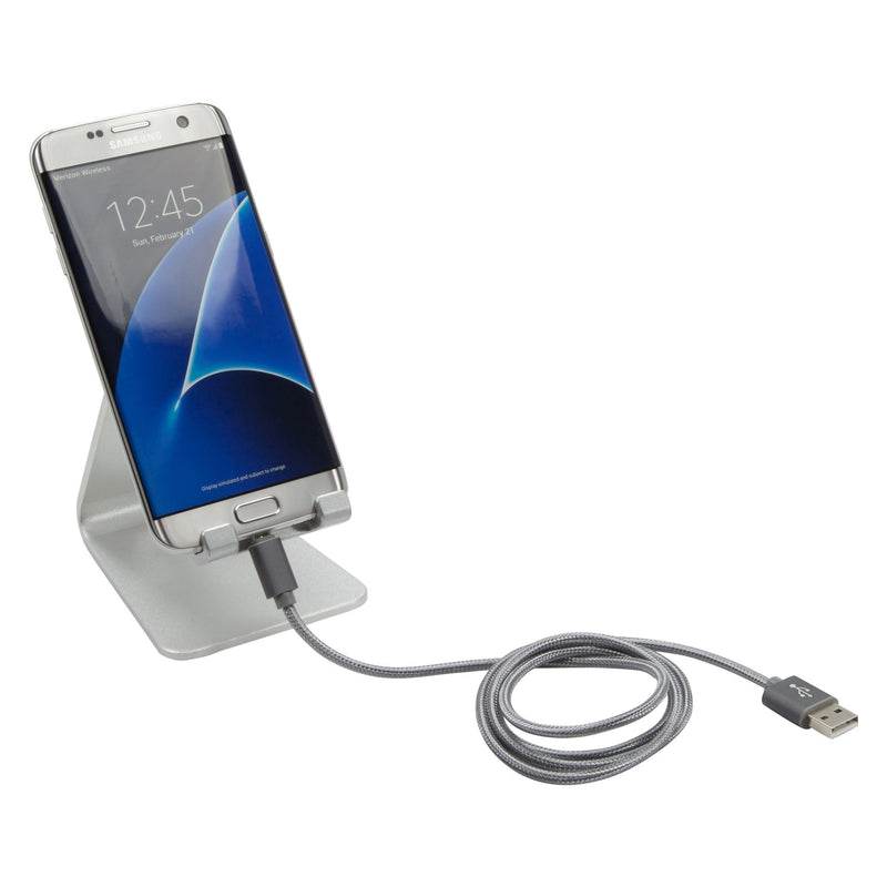 Cable for Freestyle Libre Reader (Cable by BoxWave) - Micro USB DuraCable, Braided Micro USB Charging Cable for Freestyle Libre Reader - Space Grey