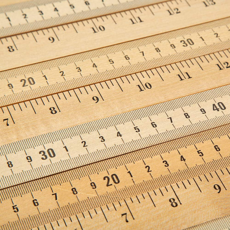 hand2mind Wood Economy Meterstick/Yardstick for School Classroom, Home, or Office (Pack of 10)