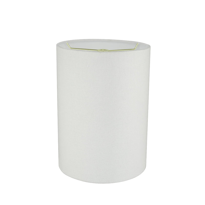 Aspen Creative 31261 Transitional Drum (Cylinder) Shaped Spider Construction Lamp Shade in White, 8" wide (8" x 8" x 11")