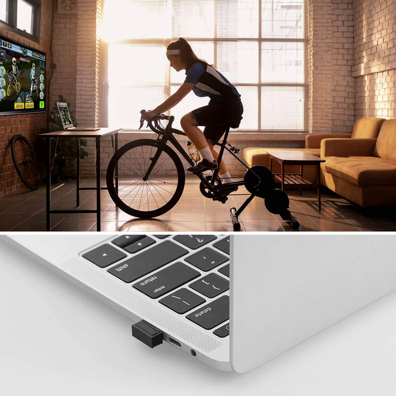 CooSpo USB ANT Stick,ANT+ Dongle for Indoor Cycling Training Data Transmission, Compatible with BKOOL Wahoo TacX Bike Trainer,Zwift TrainerRoad Garmin Connect Cycleops Trainer Rouvy TacX Vortex RC401