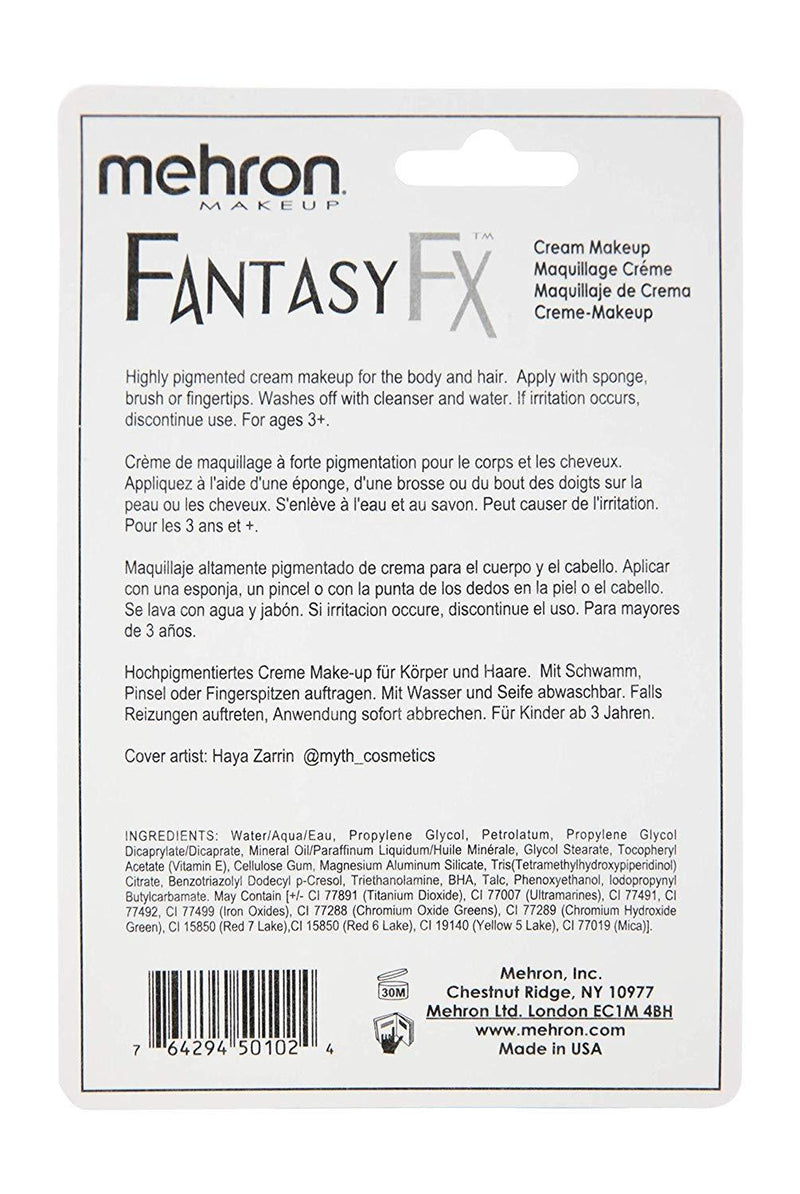Mehron Makeup Fantasy F/X Water Based Face & Body Paint (1 oz) (BLACK) Black