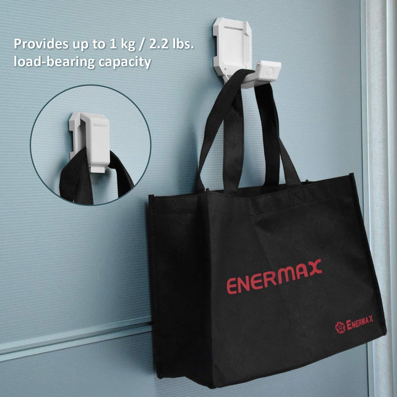 Enermax Magnetic Mounting Headset Holder with Metal Protection Foam, Provides up to 1 kg/2.2 lbs, Compatible with Computer/Gaming Headsets, Headphone of all Shapes and Sizes, EHB001 Black