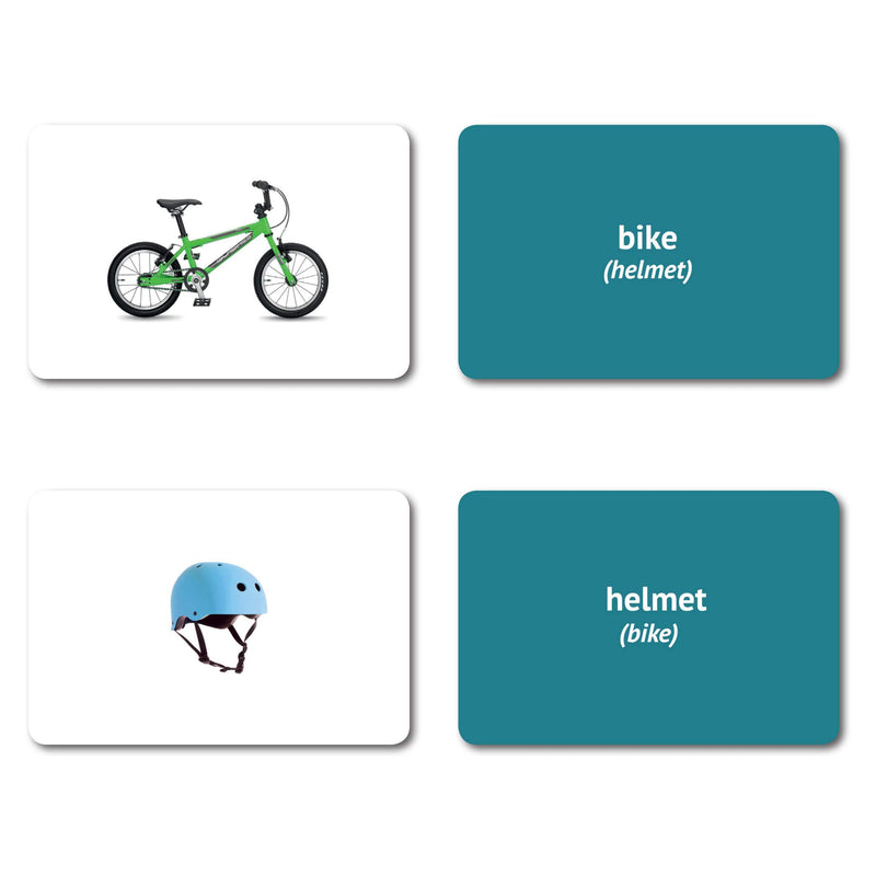 Picture My Picture Go Together Flash Cards | 40 Matching Language Development Educational Photo Cards | 5 Starter Learning Games | Speech Therapy Materials and ESL Materials