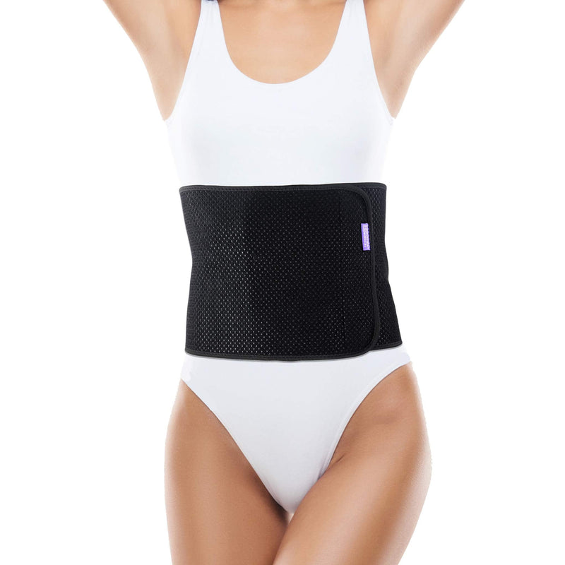 Everyday Medical Abdominal Binder Post Surgery - with Bamboo Charcoal Accelerate Healing and Reduce Swelling After C-Section, Abdomen Surgeries, Tummy Tuck, Bladder & Gastric Bypass Belly Girdle Small/Medium (Pack of 1)