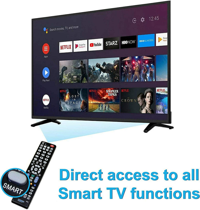 HQRP Remote Control Works with Sharp LC-52SB57U LC-60E78UN LC-60E79U LC-60LE6300U LC-60LE630U LC-52SB55U LC-52SB57UN LC-52SE94U LC-52XS1U-S LCD LED HD TV Smart 1080p 3D Ultra 4K AQUOS