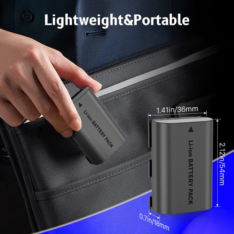 KOOAQQ LP-E6 / LP E6N Camera Battery Rechargeable 7.4V 2600mAh High Capacity Battery for EOS 5D Mark II III IV, 5DS, 5DS R, 6D, 6D Mark II, 7D, 7D Mark II, 60D, 70D, 80D, 90D, R, R5 and More-1 Pack 1 Pack battery