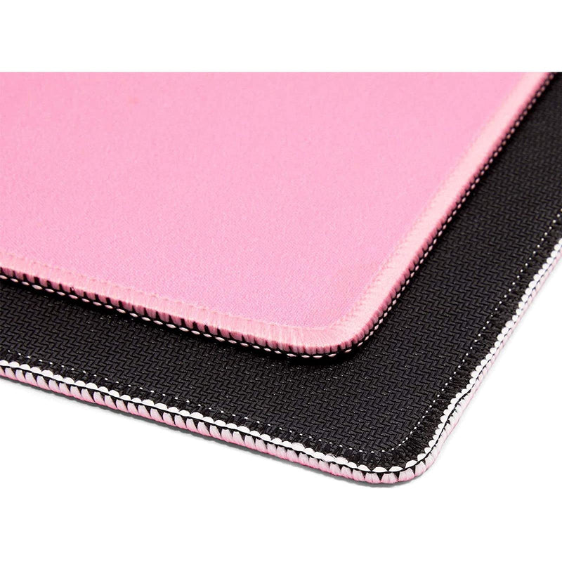 Pink Mouse Pad with Stitched Edges (11 x 8.7 Inches, 4 Pack)