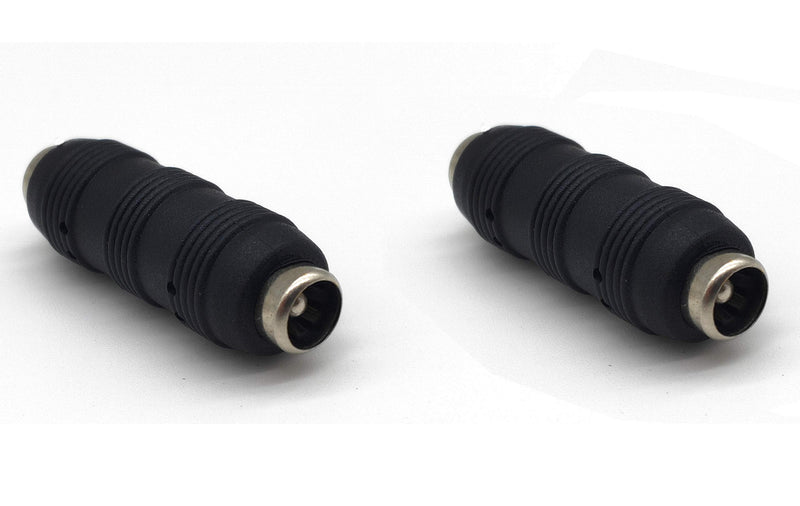 Traodin 5.5mm X 2.1mm DC Power Adapter, (2 Pairs) DC Power 5.5mm x 2.1mm Female to Female Coupler, Male to Male Coupler LED/CCTV Camera