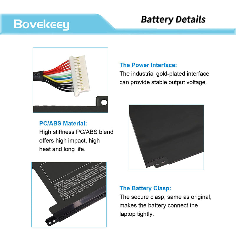 52.5Wh 11.55V PG03XL Battery I48495-005 For HP Pavilion Gaming 15-DK dk0020TX dk0125TX dk0132TX dk0133TX dk0135TX dk0138TX dk0139TX dk0209TX dk0230TX; 15-ec1011ns ec1012ns ec1206ng FPC52 PGO3XL