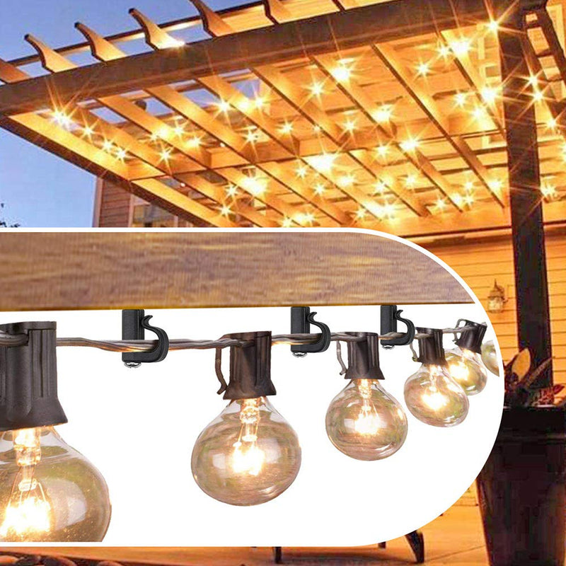 BeneLabel Pack of 60 Q-Hanger, Christmas Lights Hanger Hooks Easy Release Outdoor Wire and Fairy Lights Christmas Light House Garage New Year Party Led Fairy Lights