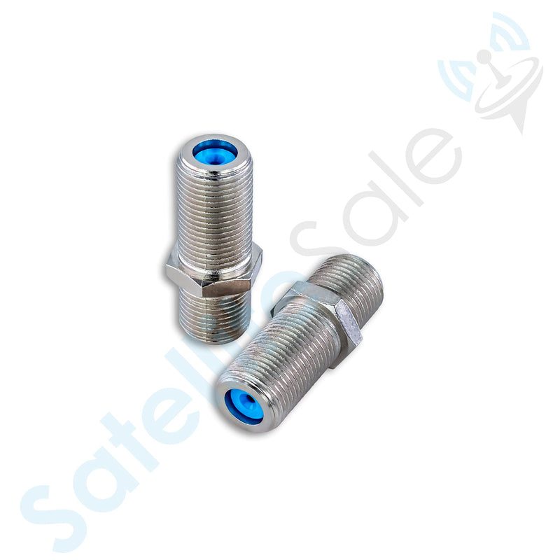 SatelliteSale High-Frequency F81 Coaxial Barrel Connectors Female to Female F-Type 3Ghz Adapter Coupler (Pack of 10 pcs) Pack of 10