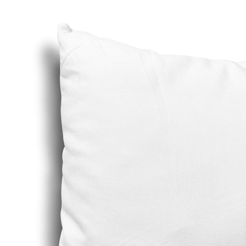 Edow Throw Pillow Inserts, Set of 2 Lightweight Down Alternative Polyester Pillow, Couch Cushion, Sham Stuffer, Machine Washable. (White, 12x12) White