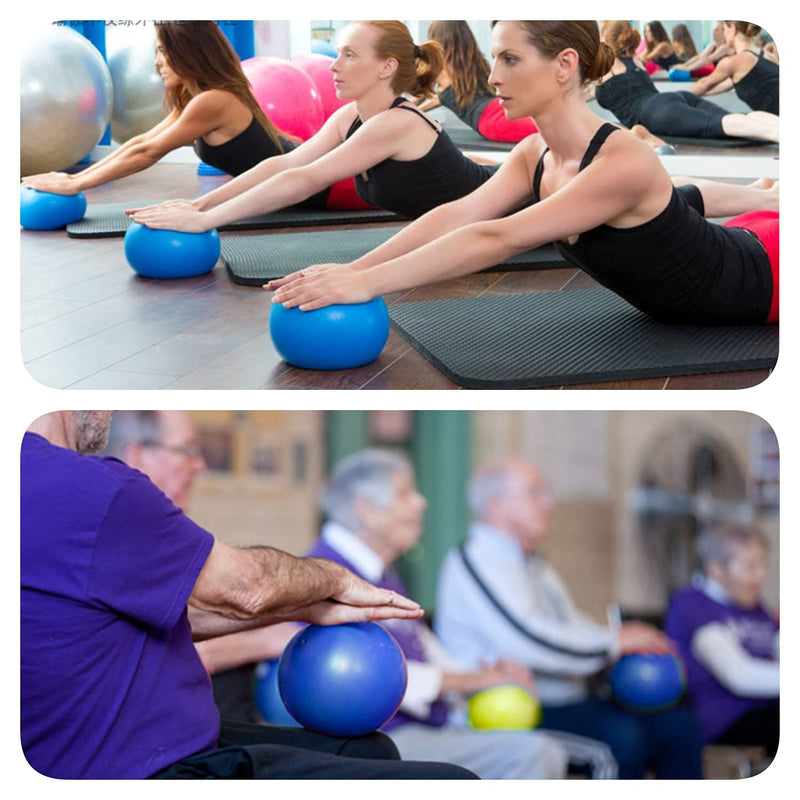 BATDIYOW 2 Exercise Balls Kit with Hand Pump Mini Fitness Yoga Ball 8 inch for Yoga Pilates Body Balance