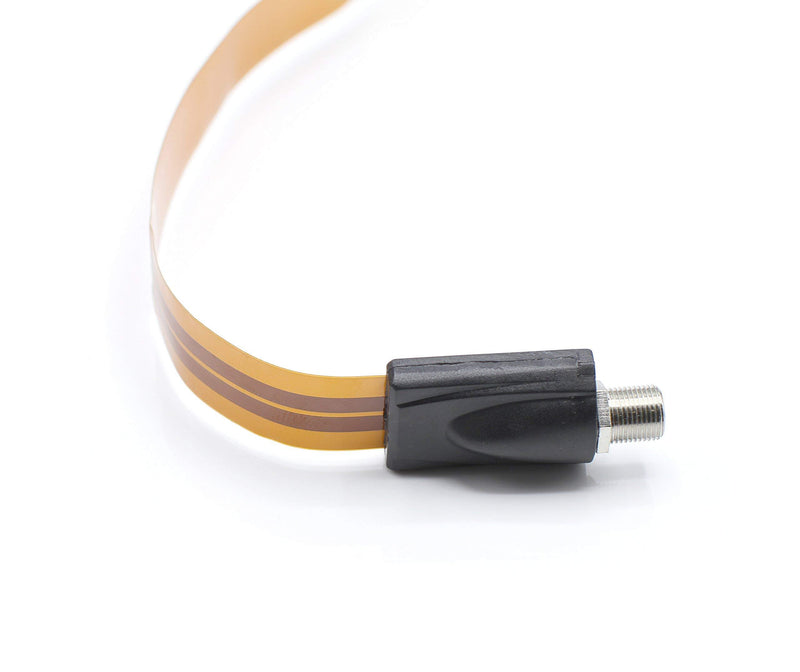 Ultra Flat, Ghost Wire, High Frequency Coaxial Flat Cable for Windows and Door - Coax Compatible with Directv, Satellite Dish, AT&T, Comcast, and Many More