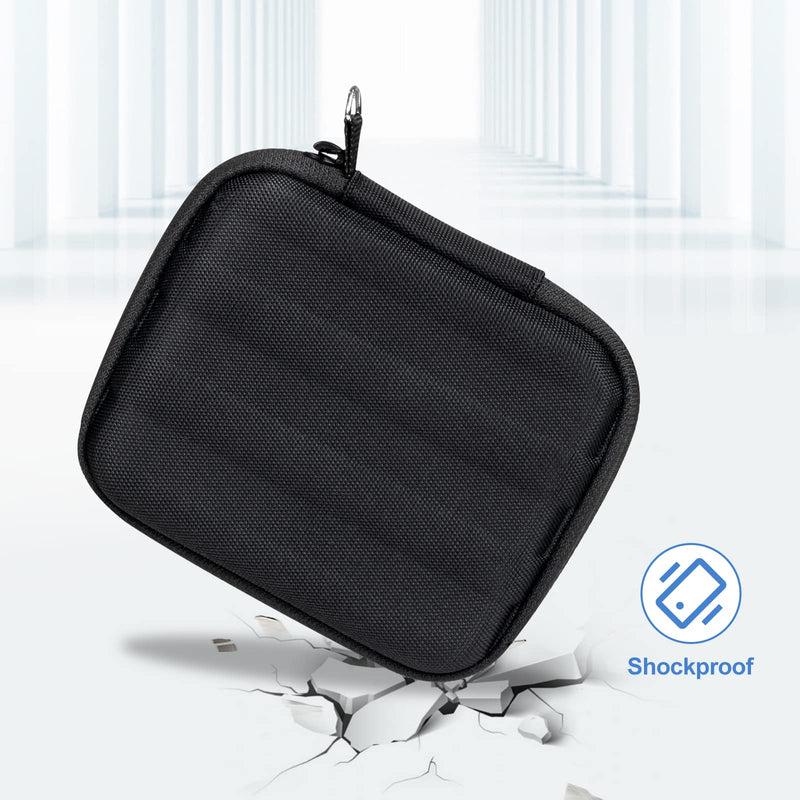 ProCase Carrying Case for Samsung T7 Shield External SSD with 2 Cable Ties, Hard EVA Shockproof Storage Travel Organizer for T7 Shield Portable Solid State Drive USB 3.2 1TB 2TB -Black