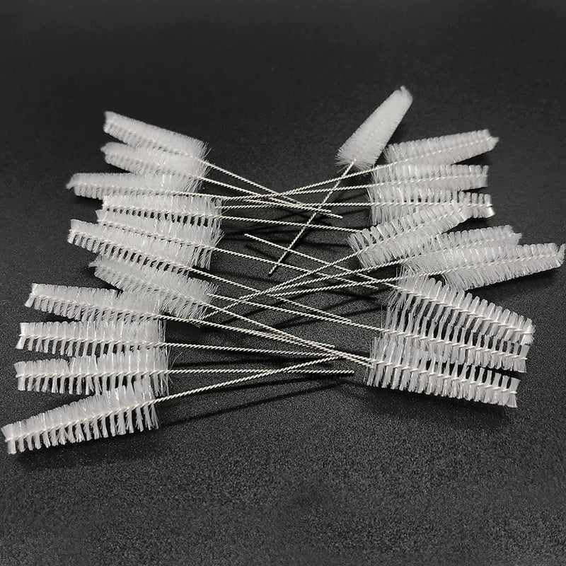 Hearing aid Vent earhook Tube Cleaning Brush Cleaning kit Hearing Amplifier Cleaning Tools Accessories (White, Pack of 10) White 10 Count (Pack of 1)