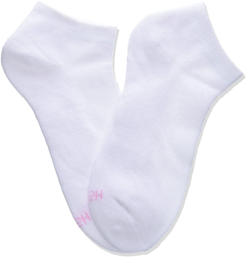 Hanes Women's 10-Pair Value Pack Low Cut Socks Shoe Size: 5-9 White
