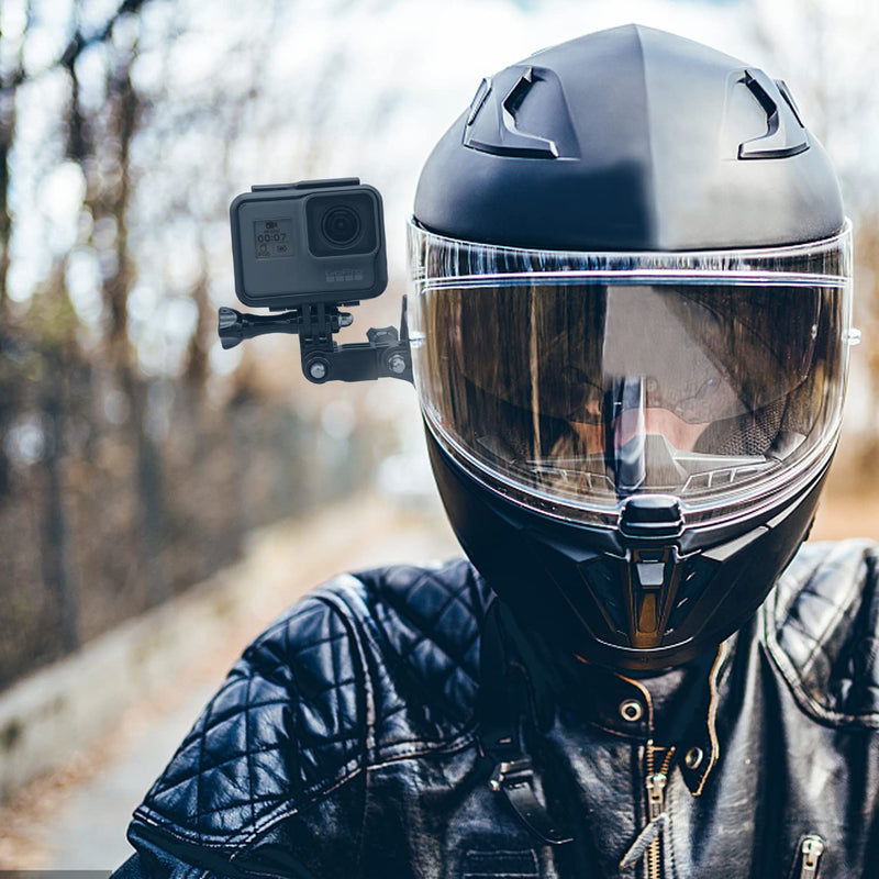 3-Way Adjustable Extension Pivot Arm Adapter Kit for GoPro Hero 10, 9, 8, 7, 6, 5, 4, Session, 3+, 3, Hero (2018), Same Direction and Vertical Direction, Long Thumb Screws (8pcs)