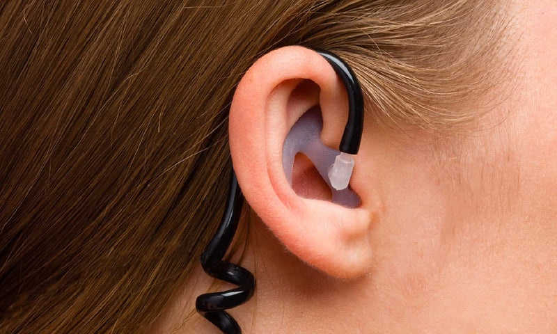 EarHugger Accessory Kit - Clear and Black Tubes and Frames, Open Ear Inserts