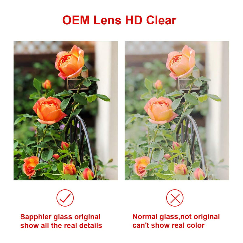 Perzework OEM Back Rear Camera Lens Glass Replacement Suitable for iPhone SE 2020 / SE 2022/8 / 7 with pre-Installed Adhesive and Reparing Toolkit