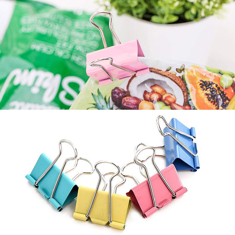 18 Pcs Colorful Extra Large Binder Clips 2 inch for Office
