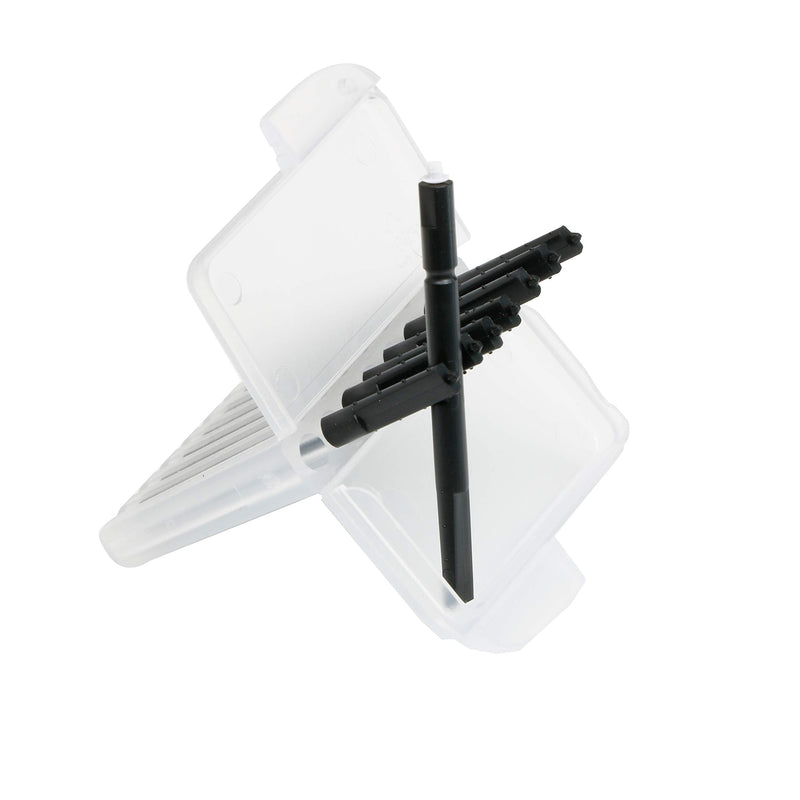 Hearing aid Wax Guard Filter for phonak, widex and Resound Wax Traps Hear Clear Cleaning kit Accessory (40 Filters) (Black)
