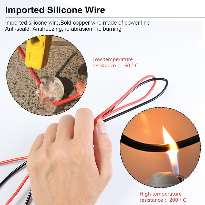 Electrical Multimeter Test Leads Set with Alligator Clips Test Hook Test Probes Lead Professional Kit 1000V 10A CAT.II dm-0509