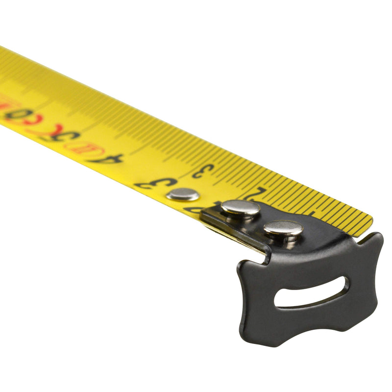 SOLA tape measure - COMPACT - 3m / 16mm - pocket tape measure with belt clip - steel tape, painted yellow with mm scale - accuracy class II - roll meter with movable end hook - meter measure length - 3m/16mm