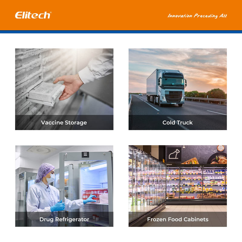 Elitech GSP-6 Temperature Data Logger Temperature Humidity Data Logger 16000 Points Recording Capacity Detector, Free Software Data Export