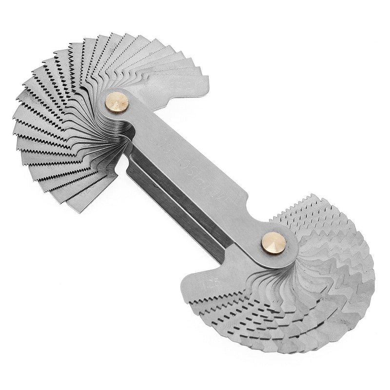 【The Best Deal】OriGlam Screw Thread Pitch Cutting Gauge Tool, Stainless Steel Metric Screw Pitc
