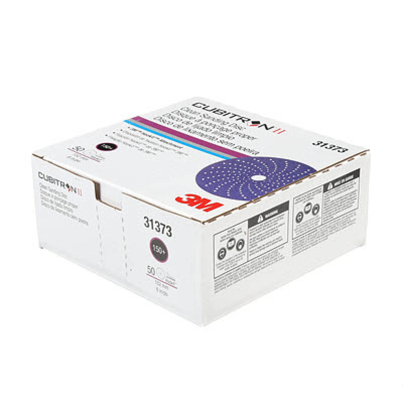 Cubitron II 31373 Clean Sanding Hookit Abrasive Disc (6 in, 150+, 50 Discs per Box)