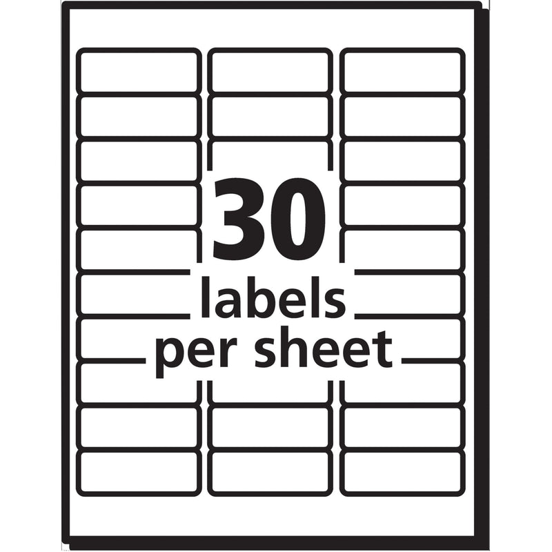 Avery Address Labels with Sure Feed for Laser Printers, 1" x 2-5/8", 750 Printable Labels (5260) 750 Labels