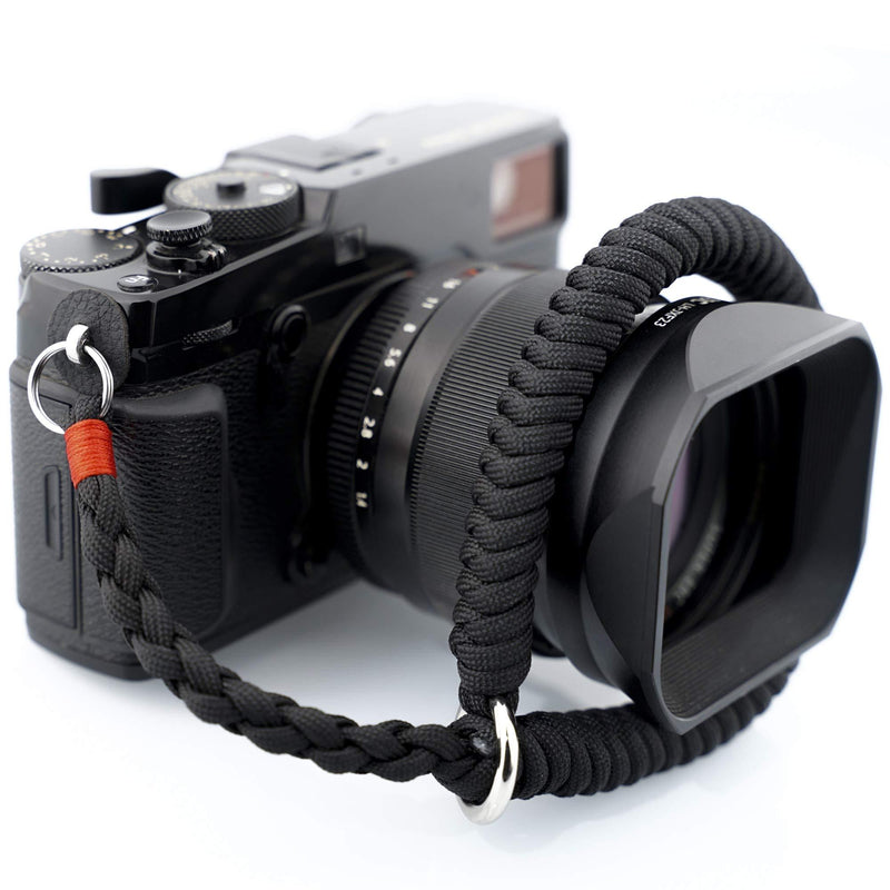 Camera Wrist Strap (Black) Paracord Camera Hand Strap Black