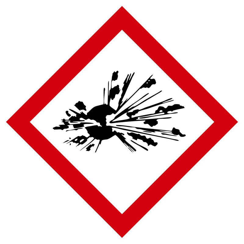 GHS/HazCom 2012: Hazard Class Pictogram Label, Exploding Bomb, 1" each (Pack of 1120)