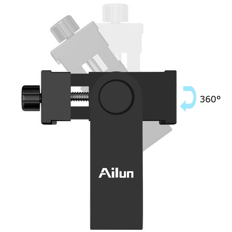 Ailun Phone Tripod Holder Mount Head 1/4" Screw Adapter,Rotatable Digtal Camera Bracket,Selfie Lens Monopod,Adjustable Ring Light