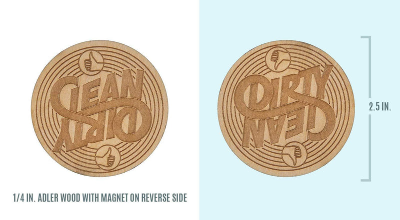 Stellar Factory Rotatable Wood Dishwasher Magnet