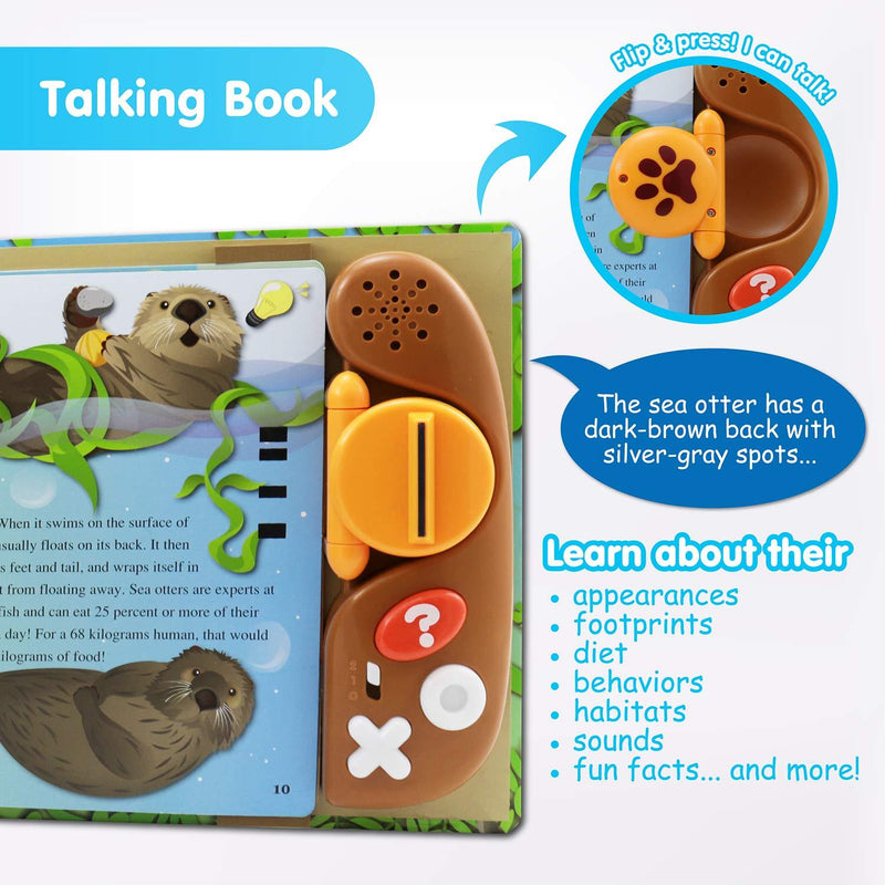 BEST LEARNING Book Reader Animal Kingdom - Educational Talking Sound Toy to Learn About Animals with Quiz Games for Kids Ages 3 to 8 Years Old