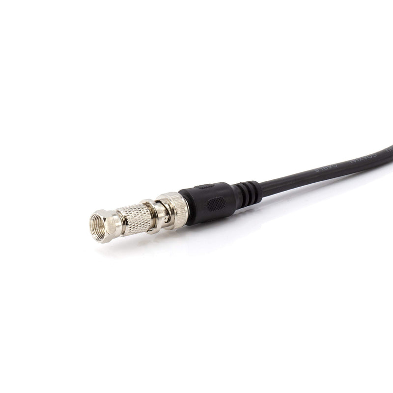 RF (F81) and BNC Coaxial Adapter - BNC Female to Male F81 (F-Pin) Connector, Adapter, Coupler, and Converter - for RG11, RG6, RG59, RG58, SDI, HD SDI, CCTV - 4 Pack Silver BNC Female