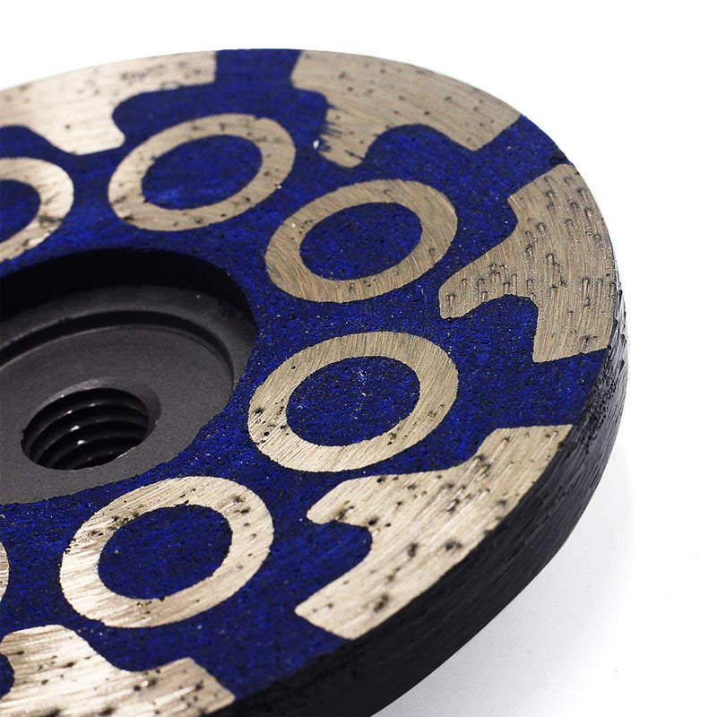 4" Diamond Cup Wheel Resin Diamond Grinding Wheel Coarse Grit with Thread 5/8“-11 for Grinding Stone Concrete and Tiles…