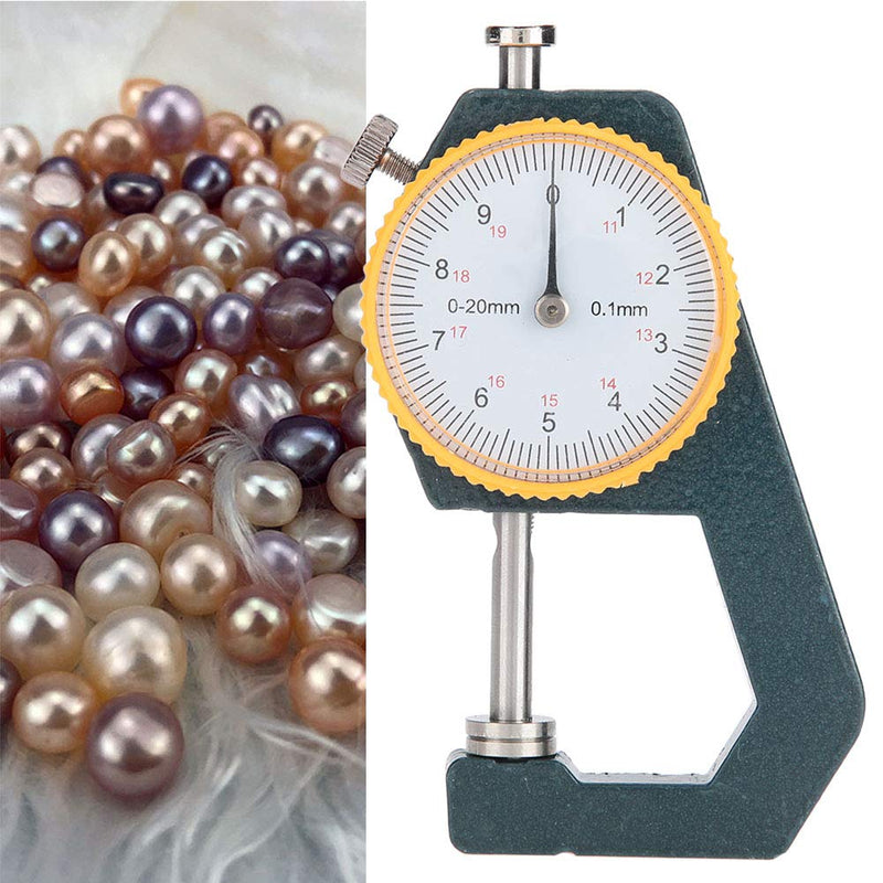 Bead Diameter Gauge, Jewelry Measuring Gauge, Pearl Thickness Bead Diameter Calipers 0-20mm for Measuring Pearl Thickness Beads Diameter