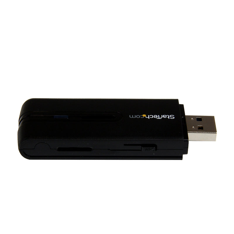 StarTech.com USB 3.0 AC1200 Dual Band Wireless-AC Network Adapter - 802.11ac WiFi Adapter - 2.4GHz / 5GHz USB Wireless - AC Network Card (USB867WAC22), Black 867 Mbps AC
