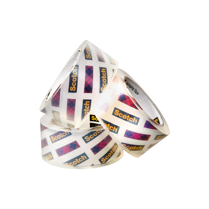 Scotch Box Lock Packaging Tape, 3 Rolls, 1.88 in x 54.6 yd, Extreme Grip Packing, Shipping and Mailing Tape, Sticks Instantly to Any Box