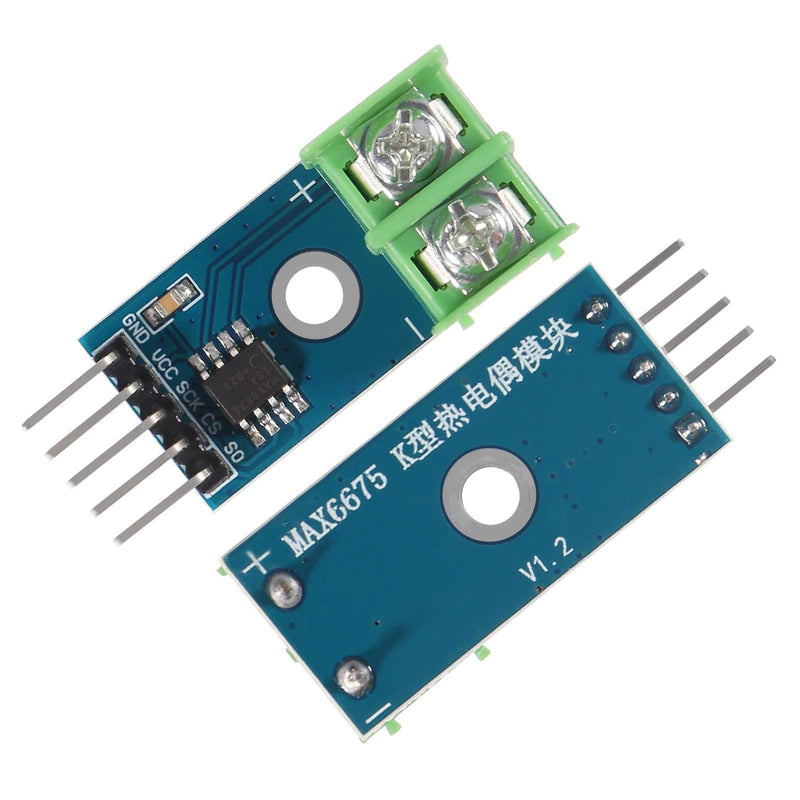 AITRIP 3 Sets DC 5V MAX6675 Module + K Type Thermocouple Temperature Sensor M6 for Arduino Raspberry Pi 3 Set