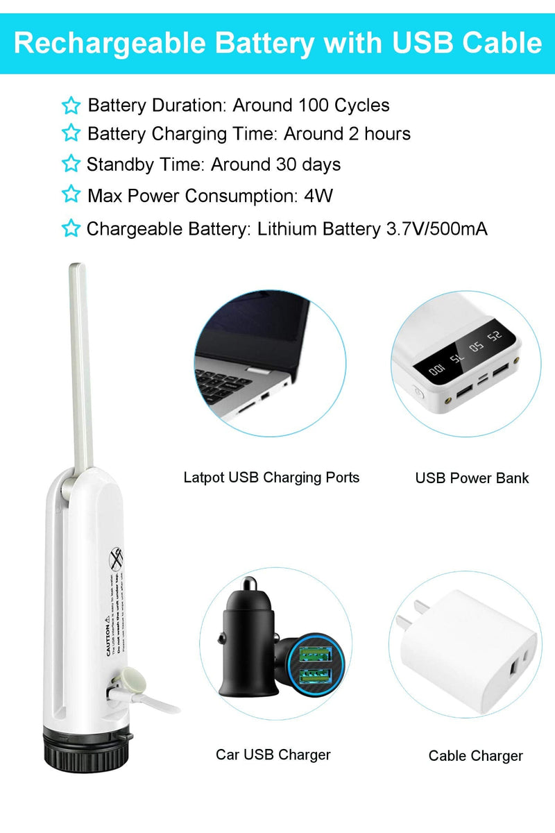 Upgraded Electric Portable Travel Bidet, Contain Large water bottle, Two size adapters, USB Charger, Handy Toilette Sprayer Good for Personal Care