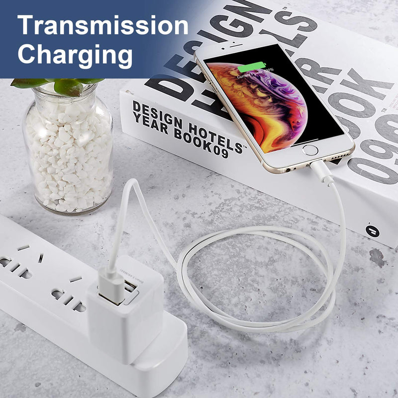 iPhone Charger, 6Pack 3FT Lightning Cable Sundix iPhone Charger Cable Charging Cord Compatible iPhone 13/12/12Pro/12ProMax/11/11Pro/11Pro MAX/XS/XS MAX/XR/X/8/8Plus/7/7Plus and More white